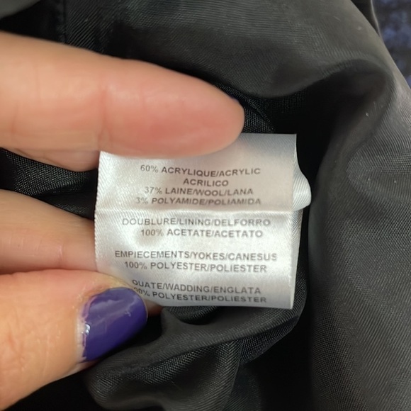 Sandro Navy Blue and Black Tweed Wool Blend Mini Dress Size 1 US Small - Picture 8 of 8